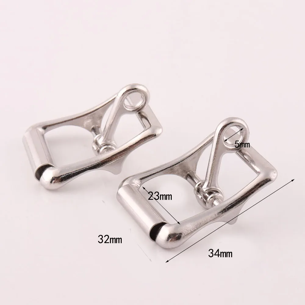 

10pcs/lot Metal Alloy e DIY adjustable belt buckle Garment Bag Buckles for 23mm Belt Sewing accessories