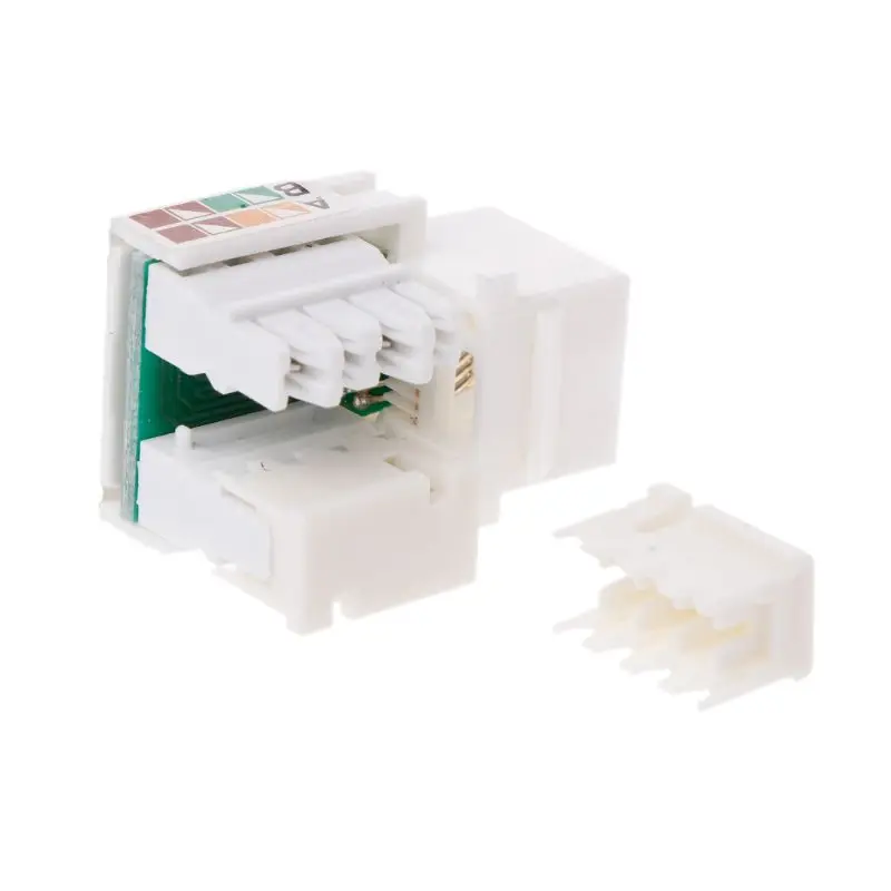 5 шт. RJ45 Cat5e неэкранированный Ethernet удар подпушка подставки сетевой разъем модуль