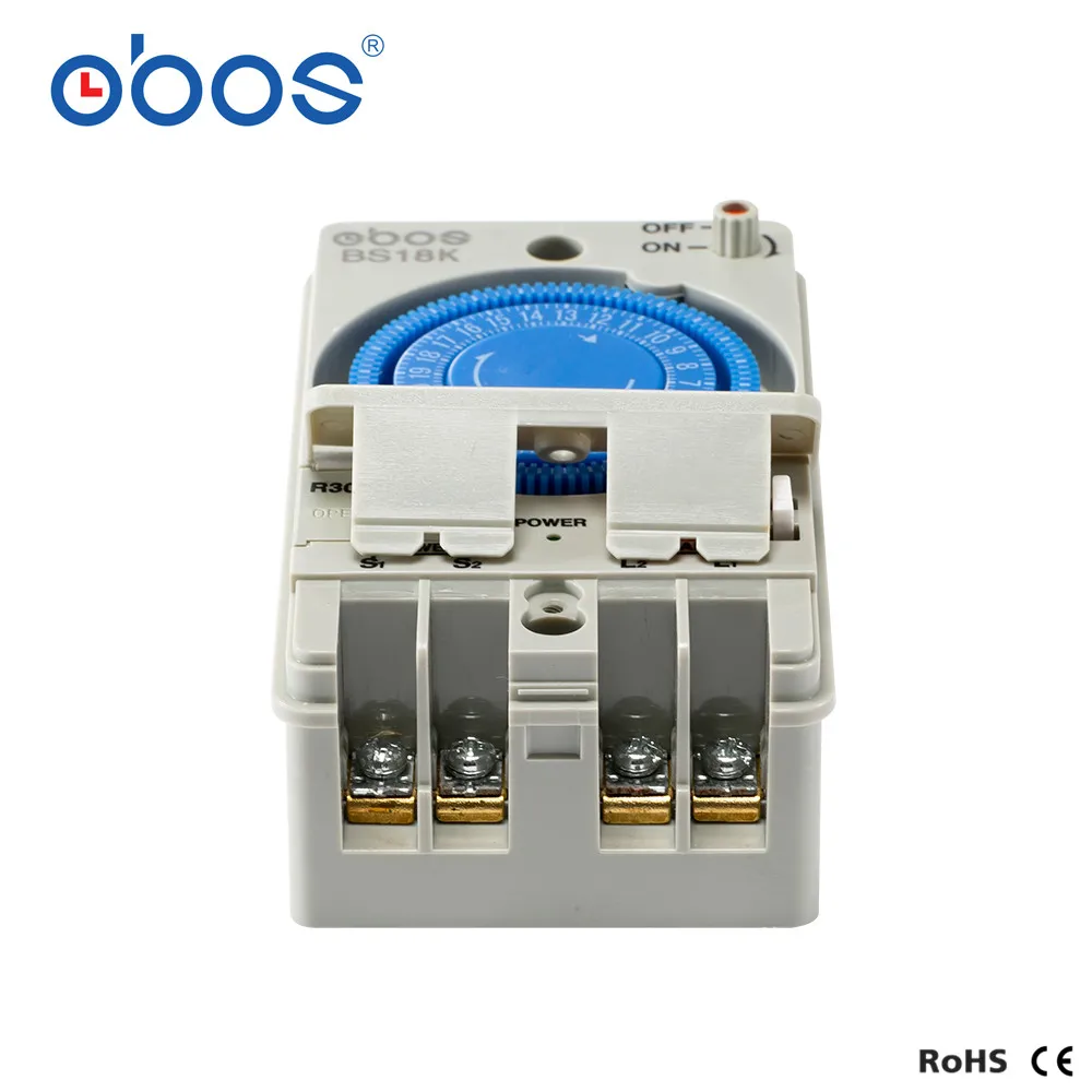 OBOS 50/60 Гц 220 В таймер механический 24 часа переключатель времени с 48 раз ВКЛ/ВЫКЛ в