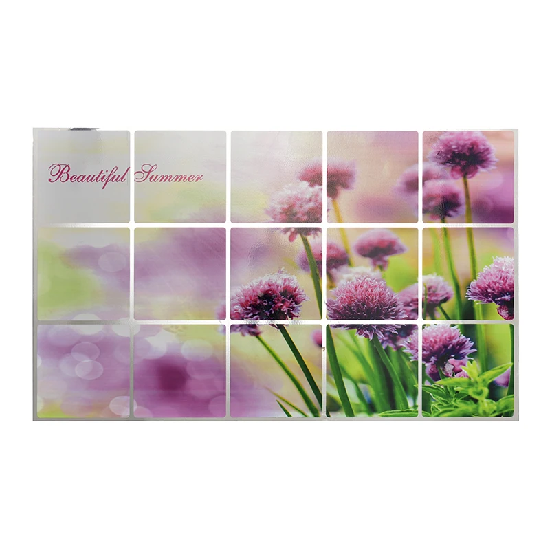 

1pcs 74*48cm Waterproof Tinfoil Sticker Kitchen Wall Stickers For Artificial Flower Home Decor