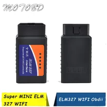 ELM327 wifi OBD2 сканер OBD II диагностический инструмент V1.5 wifi ELM327 беспроводной считыватель кода OBD поддерживает и Android, и IOS