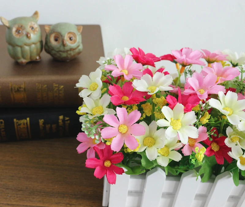 JAROWN Simulation Flower Set Home Living Room Window Lay Wedding Decoration Restaurant  Cafe Decorate Fake Flower Pot Landscape (12)