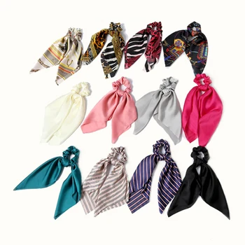 

Sale Women Rubber Bands Tiara Satin Ribbon Bow Hair Band Rope Scrunchie Ponytail Holder Elastic Gum for Hair Accessories
