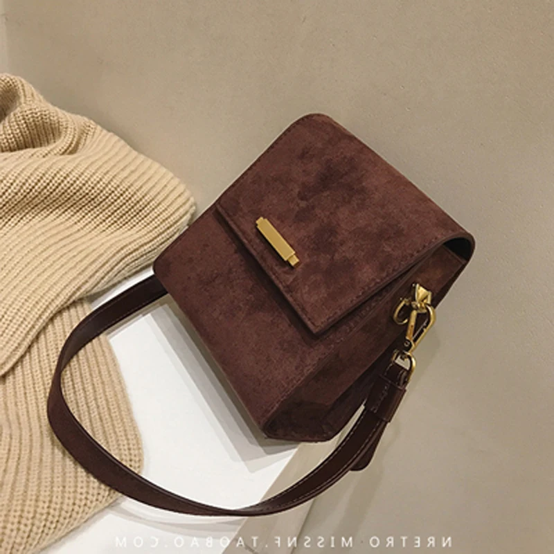 

Fashion PU Leather Shoulder Women's Bag Pure color Strap Flap Designer Handbags Designer Crossbody Bags for Messenger Bag Female