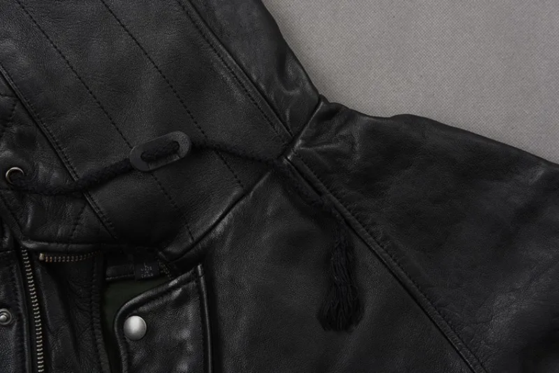 Итальянская винтажная мужская длинная куртка из натуральной овчины, зимняя байкерская куртка из натуральной кожи, верхняя брендовая охотничья куртка с карманами