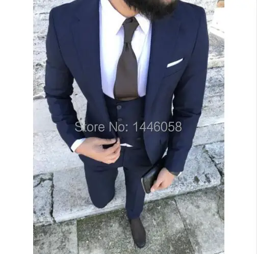 2018 جديد الأزرق الداكن الأعمال رجالي الدعاوى الزفاف العريس 3 أجزاء سليم صالح حزب فستان بتصميم بدلة بدل زفاف للرجال بليزر توكسيدو 2018 جديد الأزرق الداكن الأعمال رجالي الدعاوى الزفاف العريس 3 أجزاء سليم صالح حزب فستان بتصميم بدلة بدل زفاف للرجال بليزر توكسيدو