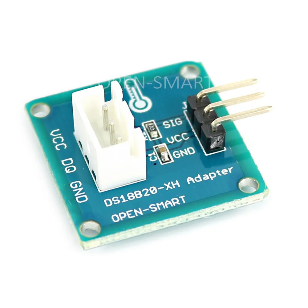 Водонепроницаемый DS18B20 датчик температуры(100 см)+ DS18B20 модуль адаптера с XH2.54-3P для Arduino