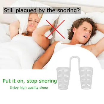 

4pcs Transparent Anti Snoring Device Snore Apnea Nose Clip Stop Snoring Sleeping Aid Equipment Stop Anti Snoring