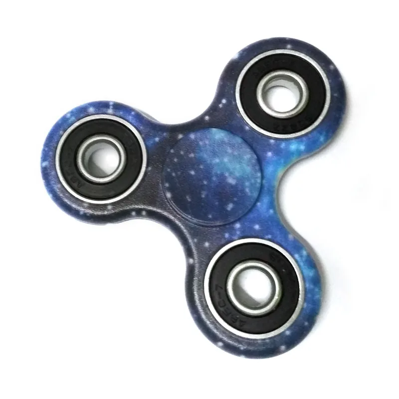 

3D Fidget Hand Finger Spinner EDC Focus Stress Reliever Toys Blue Galaxy Sky For Autism and ADHD Adult Kids Toys B0185B