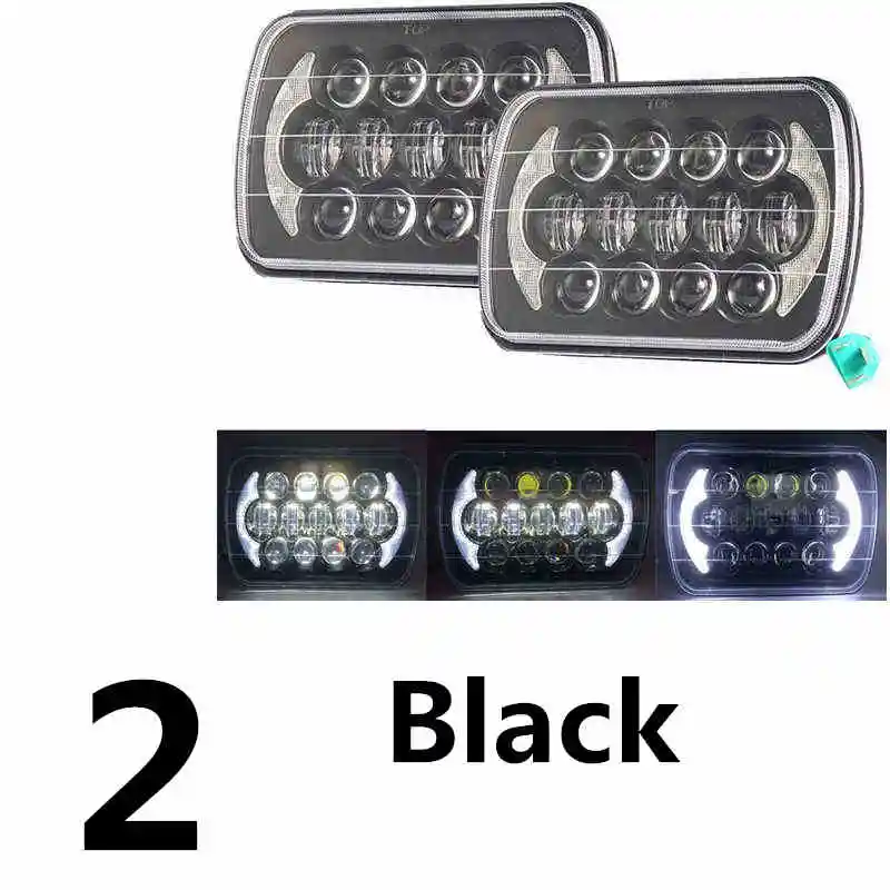 For Jeep Cherokee XJ 1984 to 2001 lamps 5x7  INCH led truck front headlight 6x7Inch square LED headlamp daymaker for jeep XJ.FjpFgF.FFjpg_