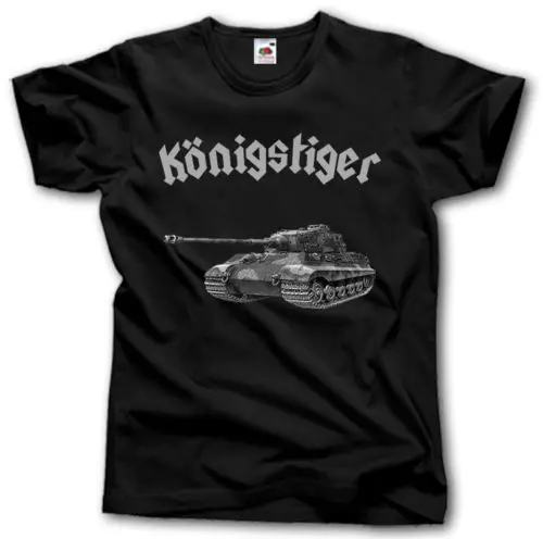 

New Top Tees Tshirts Konigstiger T-Shirt King Tiger Tank Panzerkampfwagen Wwii Germany Wart Shirts Hoodies