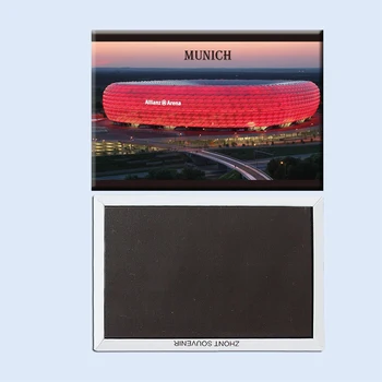 

Munich allianz arena sunset 22900 Travel fridge magnets gifts for friends
