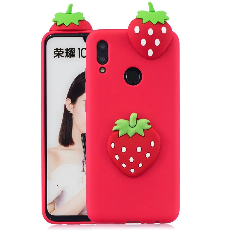 Huawei P Smart чехол для Coque huawei P Smart Psmart чехол 3D единорог кукла игрушки Мягкий силиконовый чехол для телефона s Etui - Цвет: F