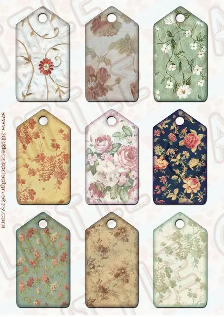 professional custom vintage hang tags favor tags gift tag in
