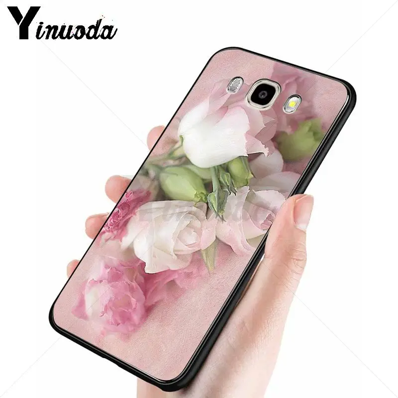Yinuoda розовый цветок пион на вазе мягкий чехол для телефона Samsung Galaxy j2prime j4plus j6plus j7
