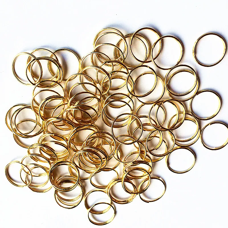 Free shipping 10000pcs 12mm Gold Color Stainles Steel Rings, Lamp Parts