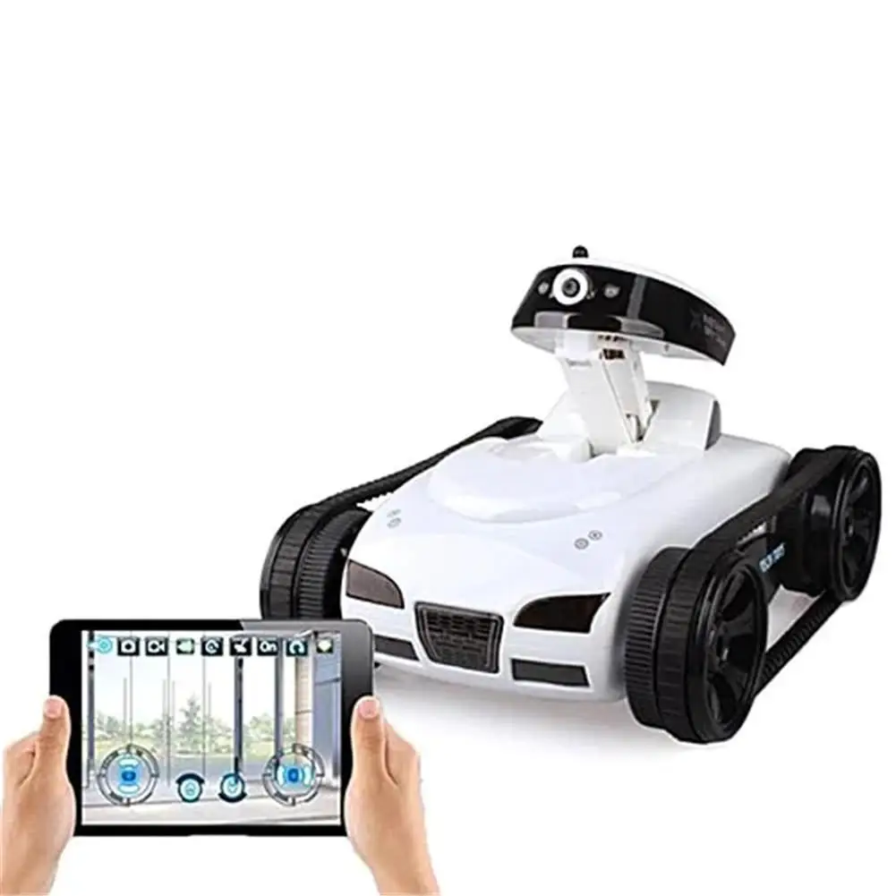 В режиме реального времени передача видео Wi-Fi Танк RC автомобиль с камерой игрушки наружные безопасность Поставки - Цвет: white