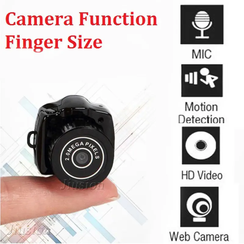 Y2000 мини Камера в продаже Малый DVR регистратор видеокамера 480 P Портативный веб-камера с брелок карман Видео Аудио смарт-микрокамера охранного