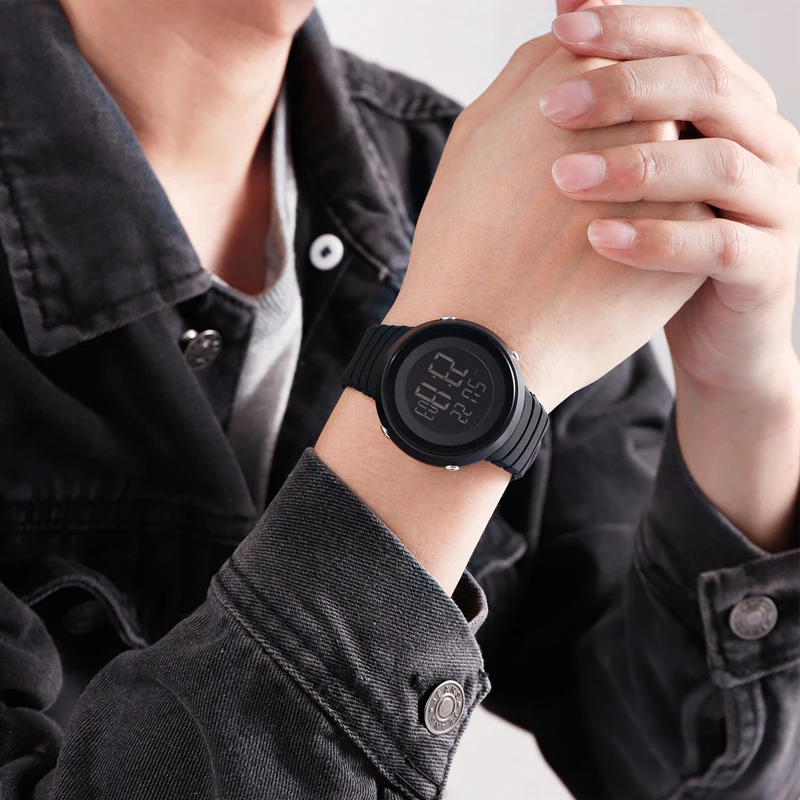 Женские цифровые часы Роскошные светящиеся наручные часы для мужчин модный спортивный хронограф с секундомером мужские часы лучший бренд SKMEI часы