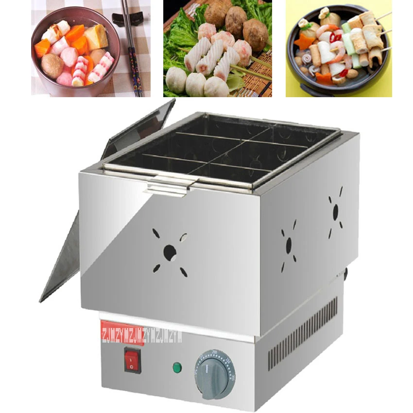 

1pc Commercial six grid thickened FY-11 electric Kanto cooking Mala Tang machine Snack equipment cooking pot