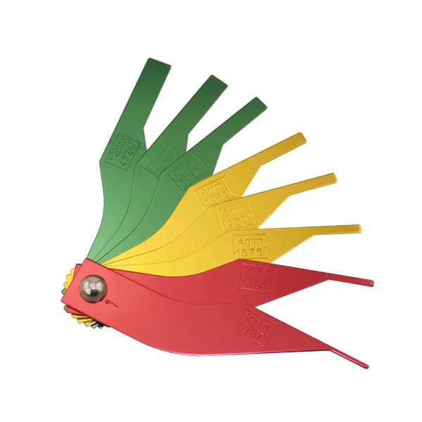 

Brake Feeler Gauge Measure Pad Thickness Tool Set Brake Pad Thickness Gauge