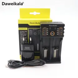 2018 Daweikala DAA-201 18650 Батарея зарядное устройство 1,2 В 3,7 В AA/AAA 18650 26650 14500 NiMH литиевый аккумулятор, зарядное устройство + 2A адаптер