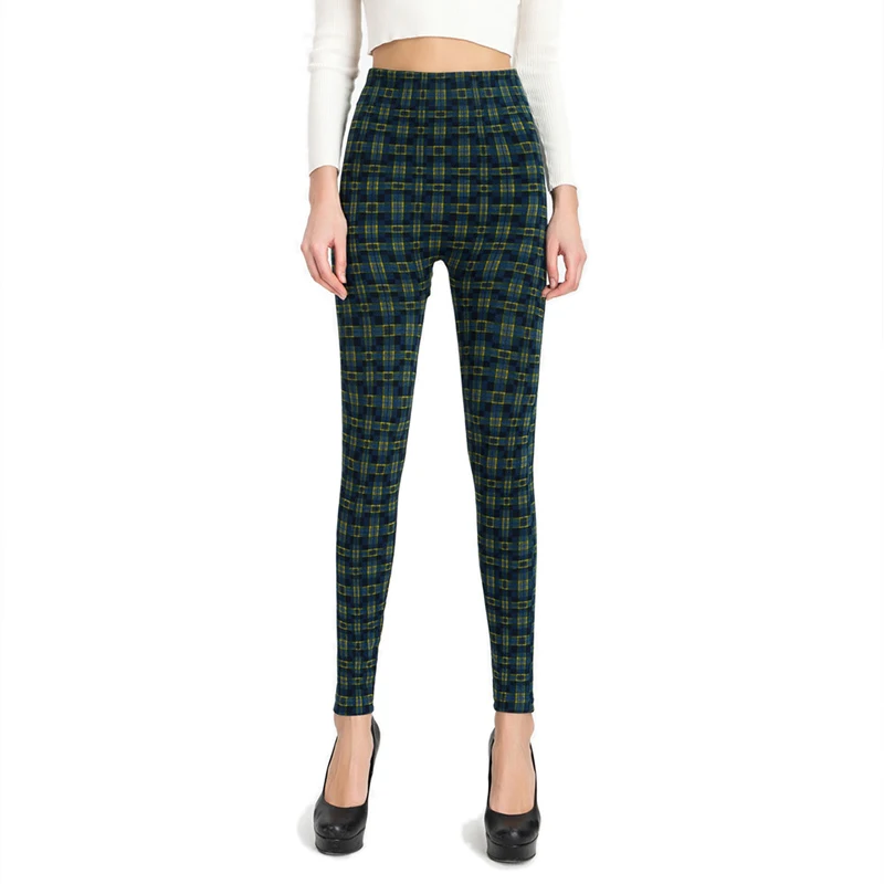Fashion Sexy Slim Plaid Leggings for Women 2019 Big Size Office Lady High Waist Work Out Legging Fitness Legins Red Green Orange Fashion Sexy Slim Plaid Leggings for Women 2019 Big Size Office Lady High Waist Work Out Legging Fitness Legins Red Green Orange