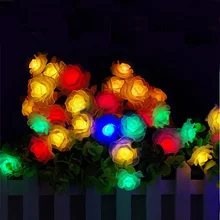 Открытый светодиодный Солнечный светодиодный Рождественский светильник, 30 светодиодный водонепроницаемый Розовый Вечерние сказочные огни для сада, патио