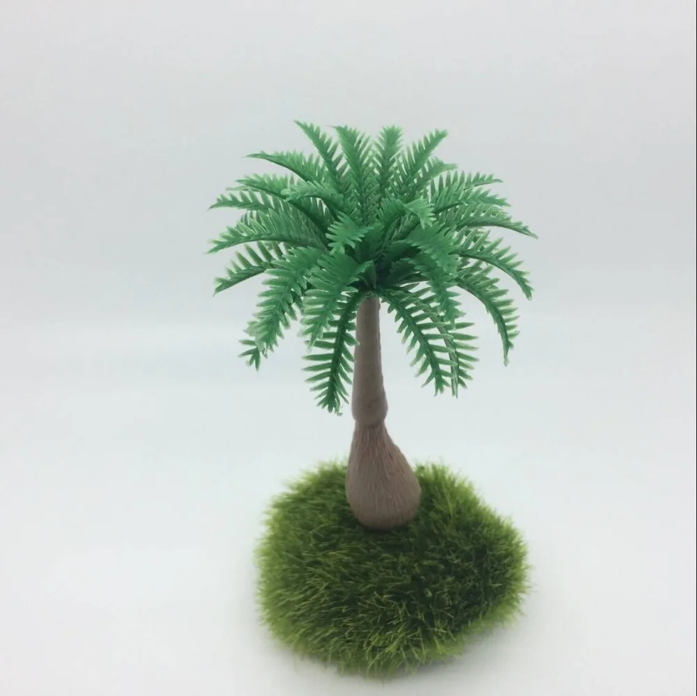 2017 Rushed 10 шт./компл. лучшая Акция пластиковая модель дерево для железной дороги дом