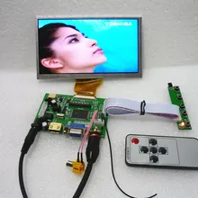 HDMI+ 2 av+ VGA ЖК-плата драйвера+ 6,5 дюймовая ЖК-панель AT065TN14 800*480+ OSD клавиатура. Комплекты бортовых DYI