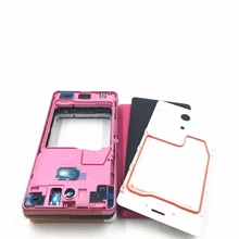 Rtbestoyz средняя Рамка Кронштейн-панель передняя рамка панель ободка фары лампы проектора Sony Xperia ZR M36H C5502 C5503 черный, белый, розовый цвет