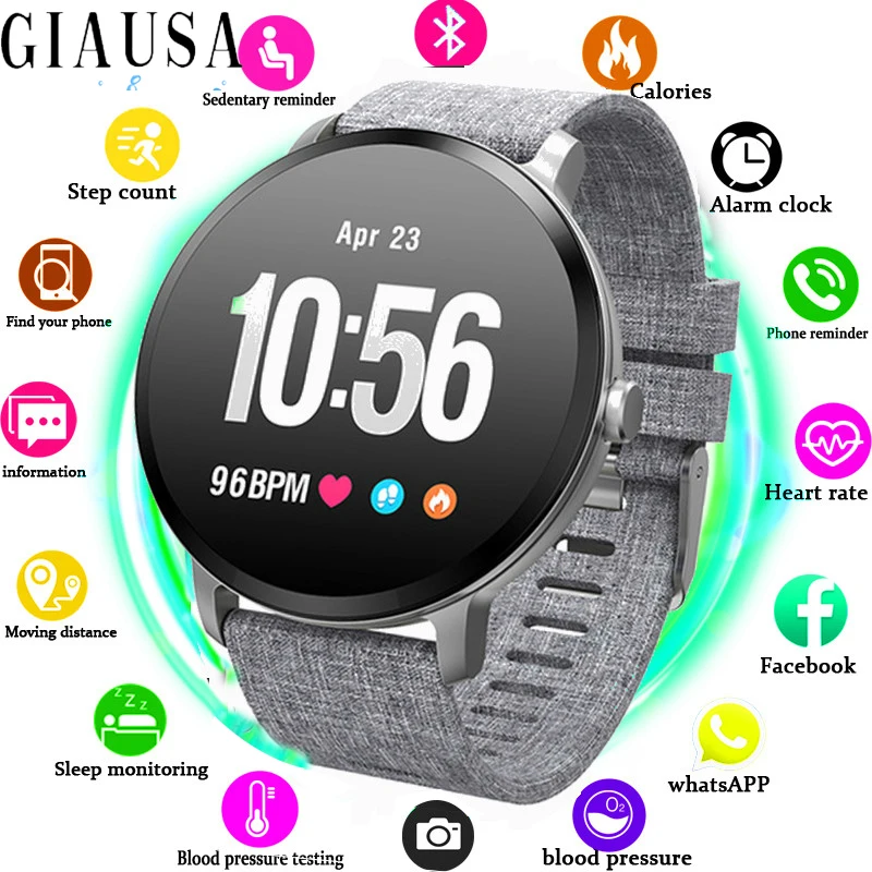 GIAUSA V11 Смарт часы IP67 Водонепроницаемый 1 3 дюймов 240*240 закаленное Стекло Экран