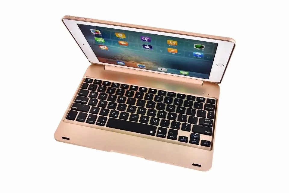 For ipad 2017 case 9.7 keyboard wireless bluetooth keyboard,ABS Plastic Folio Style Stand Protective bluetooth keyboard         1(40511)