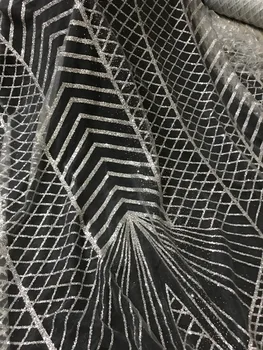 

Glued glitter sequins lace trim Jolin-3.1317 mesh african indian lace fabric for wedding /evening dress