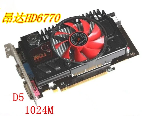 Used original for Onda HD6770 1G DDR5 HD game graphics 128bit DVI HDMI VGA-in Add On Cards from