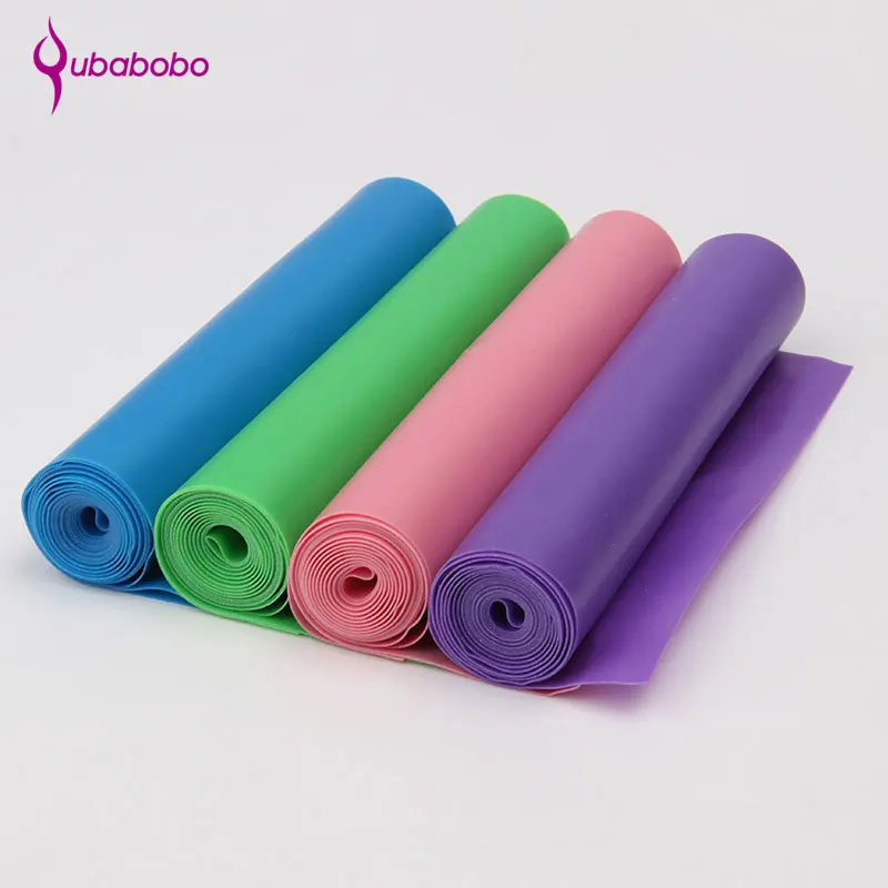 

[QUBABOBO]Natural latex Fitness Yoga Belt Gymnastics Training Dedicated Ropes Pilates Sports Fitness Exercise High Strength Band