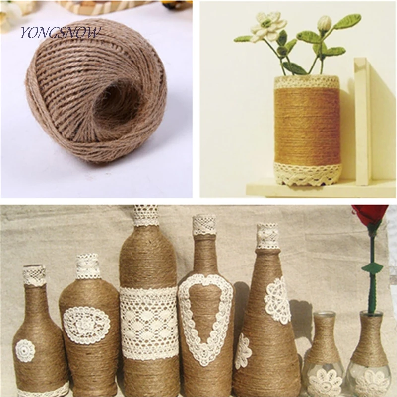 1 рулон пеньковая веревка для упаковки подарков|favor decor|party favors weddingfavors party |