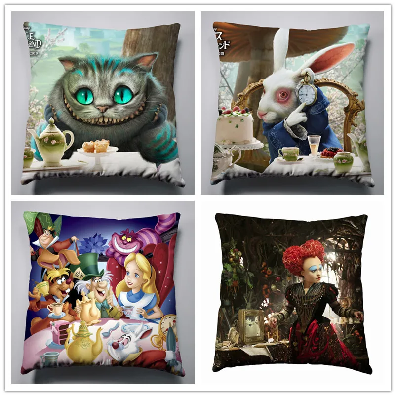 

Anime Manga Alice In Wonderland Pillow 40x40cm Pillow Case Cover Seat Bedding Cushion 009