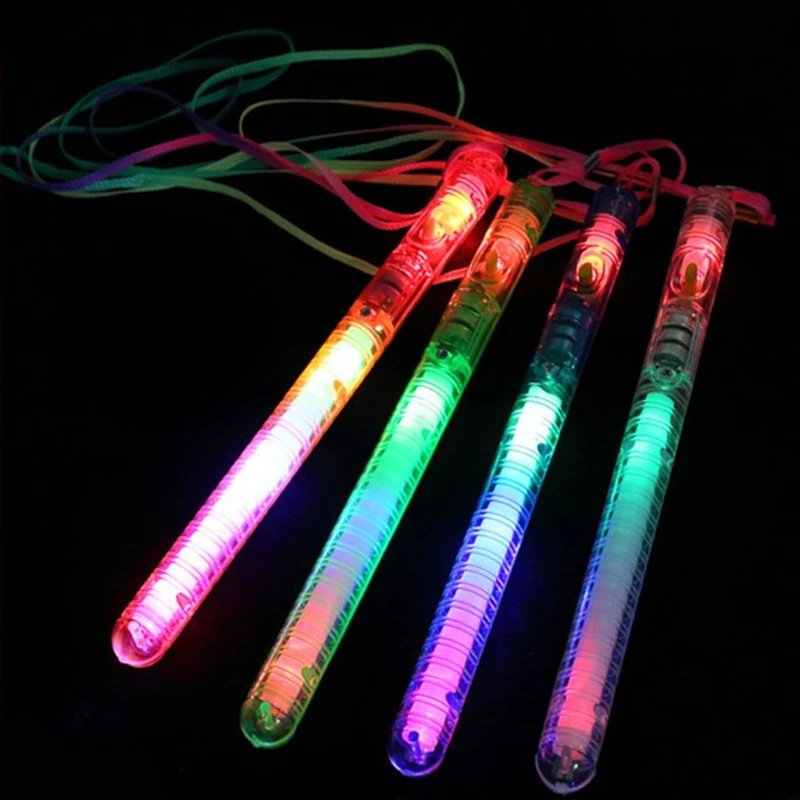 HBB 1PC Kids Multimodel Flashing LED Strobe Wands Light Up Blinking Sticks Children Glowing