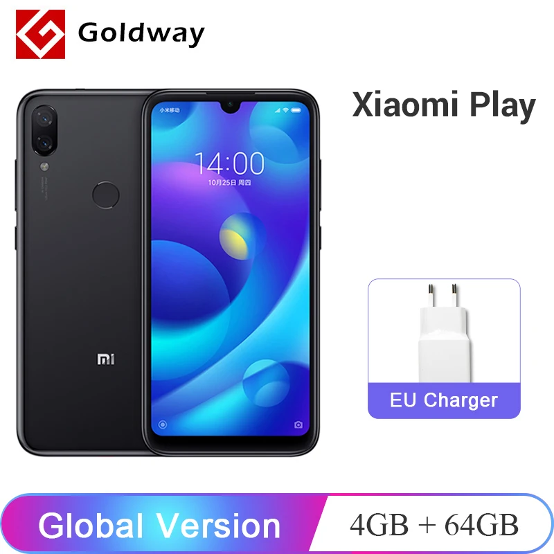 Глобальная версия Xiaomi Mi Play 4 Гб ОЗУ 64 ПЗУ мобильный телефон MTK Helio P35 четыре ядра 5 84