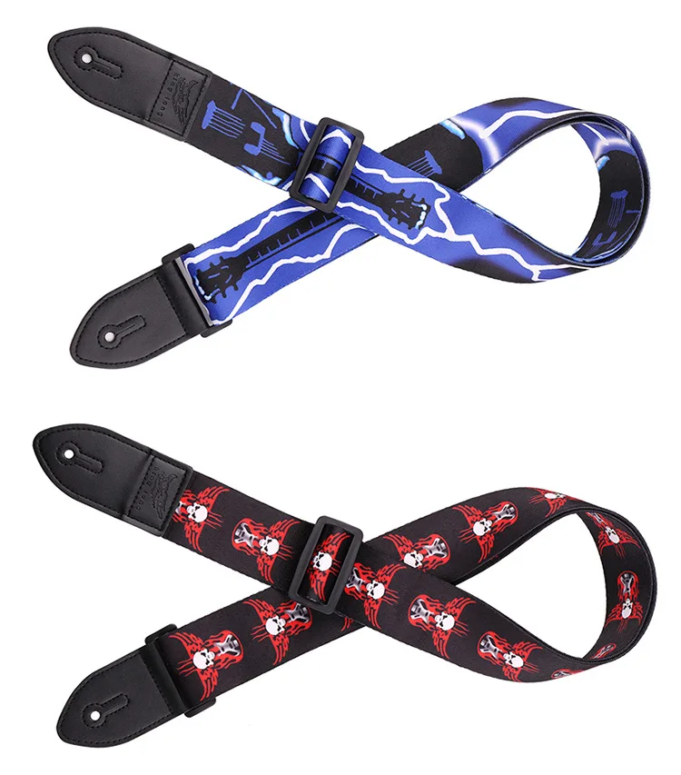 2018 en 155 cm ajustable de Nylon Durable Guitarra correa de Guitarra eléctrica acústica Bass correa de Guitarra ukelele Correa con cuero de la PU termina 2018 en 155 cm ajustable de Nylon Durable Guitarra correa de Guitarra eléctrica acústica Bass correa de Guitarra ukelele Correa con cuero de la PU termina