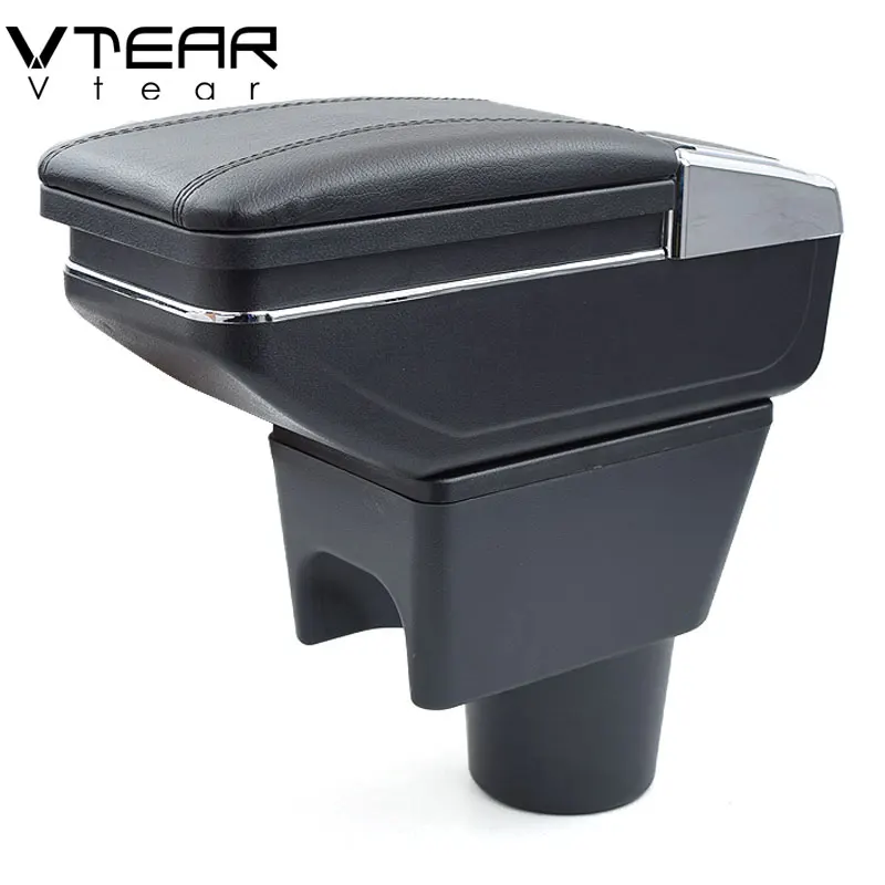 

Vtear For renault duster armrest box central Store content box cup holder ashtray interior car-styling decoration Accessories