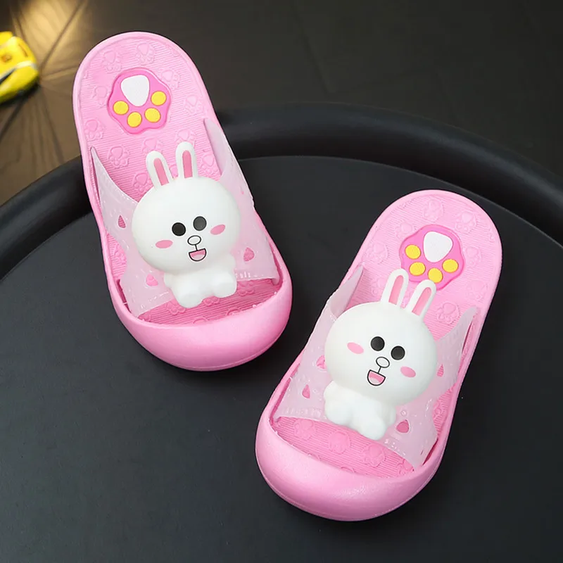 Slippers Girls Kids 2019 Summer Home Slippers Cute Bear Duck Rabbit Shoes Toddler Slippers Outdoor Non-slip TPR Boy Slippers Slippers Girls Kids 2019 Summer Home Slippers Cute Bear Duck Rabbit Shoes Toddler Slippers Outdoor Non-slip TPR Boy Slippers