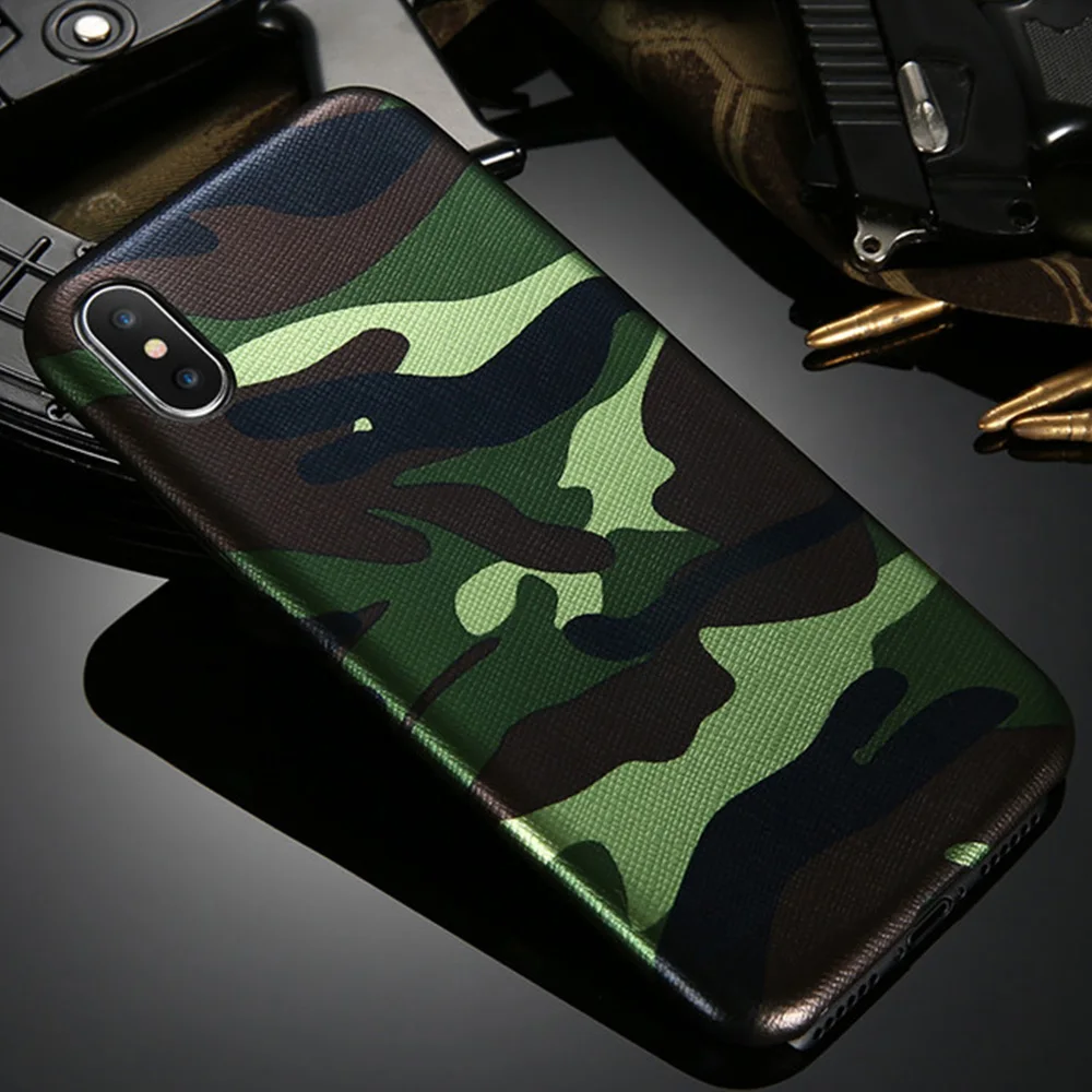 

KISSCASE Camouflage Cases For iPhone X 5 5S SE 8 7 6 6S Military Fashion Phone Covers For iPhone 6 6s 7 8 Plus X 10 Soft Shells