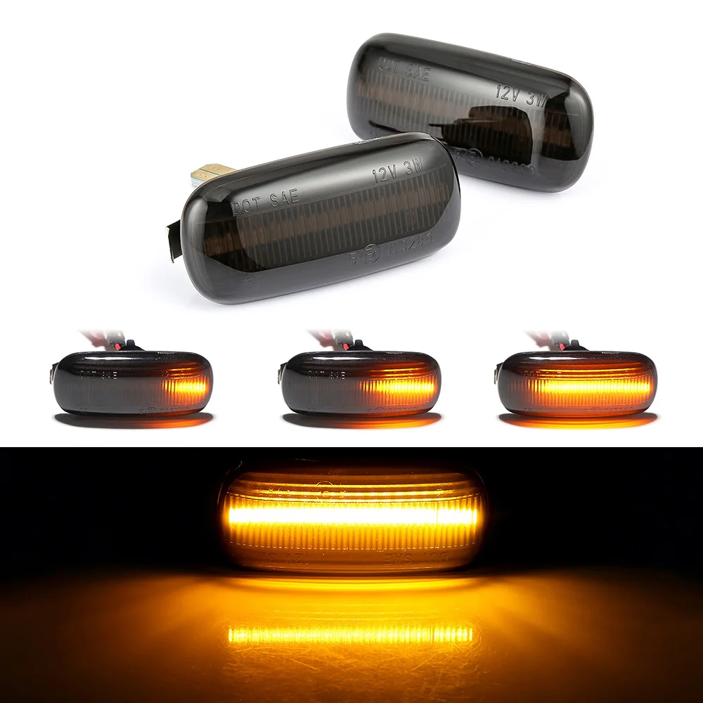 

2pieces Led Dynamic Side Marker Turn Signal Light For Audi A3 S3 8P A4 S4 RS4 B6 B7 B8 A6 S6 RS6 Sequential Blinker Light Emark