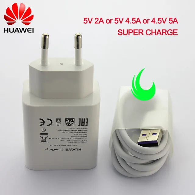 5pcs Original Huawei P30 SuperCharge Travel Quick Fast Charger Adapter 5A Type C Cable P20 Lite