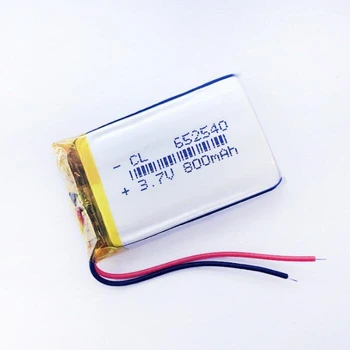 

NEW small capacity rechargeable li-ion batteries 3.7v 800mah 652540 for toys Mp3 Camera mobile phone GPS PSP Vedio DIY Speaker
