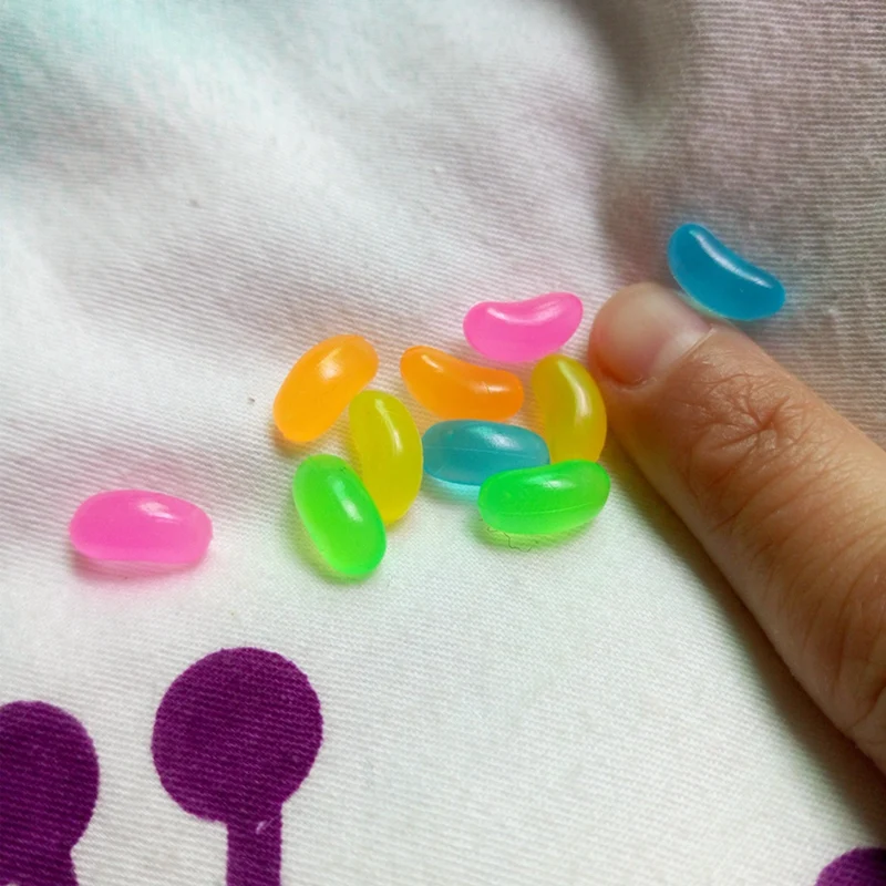 

TOP!-100Pcs Colorful Miniature Jelly Candy Cute Mini Fake Food Deco Parts Diy Plastic Simulation Foood
