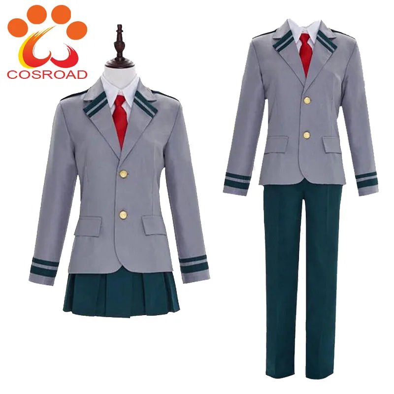 Cosroad Boku no Hero academic костюм для косплея Униформа Midoriya Izuku Todoroki Shoto Ochaco Uraraka Мужская и
