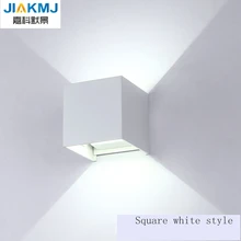 6 Вт светодиодный настенный светильник на открытом воздухе Водонепроницаемый IP65 современный нордический стиль комнатные настенные лампы Гостиная веранда садовый светильник AC90-260V